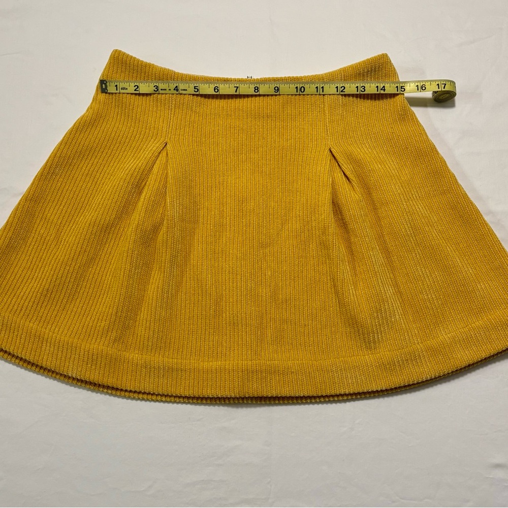 Vibrant Mustard Skater Skirt